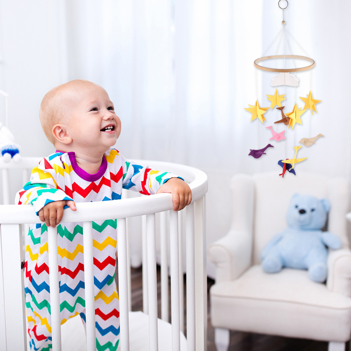 Baby Nursery Girl - 1 szt. Dekoracja do łóżeczka dziecięcego,