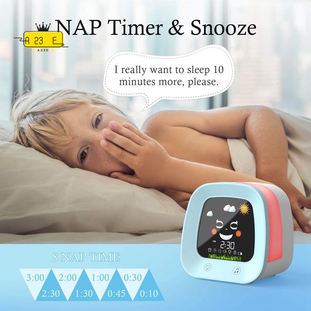 Sound Sleep Trainer Clock - A23E-1 Zestaw budzika dla dzieci, zegar