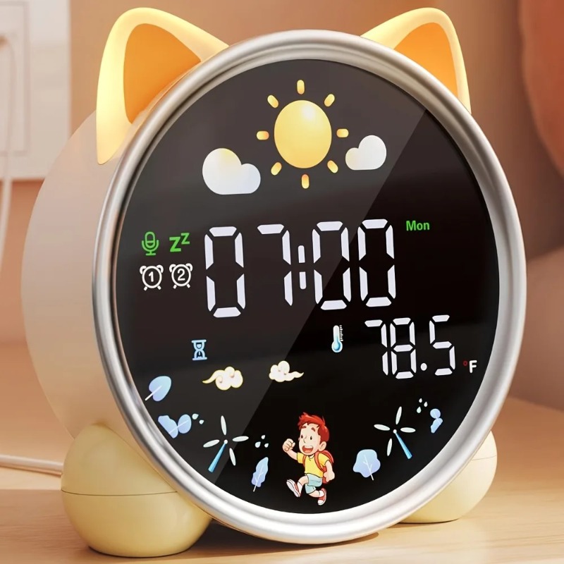 Sound Sleep Trainer Clock - Budzik dla dzieci, trener snu, lampka