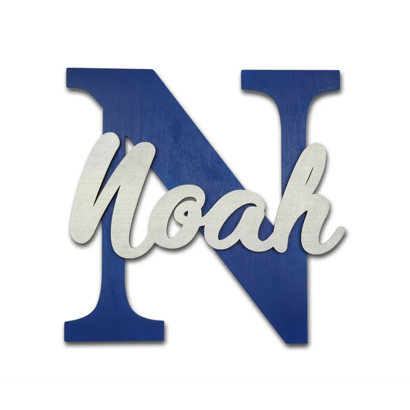Baby Nursery Letters - Drewniane litery, wiszące litery na ścianę