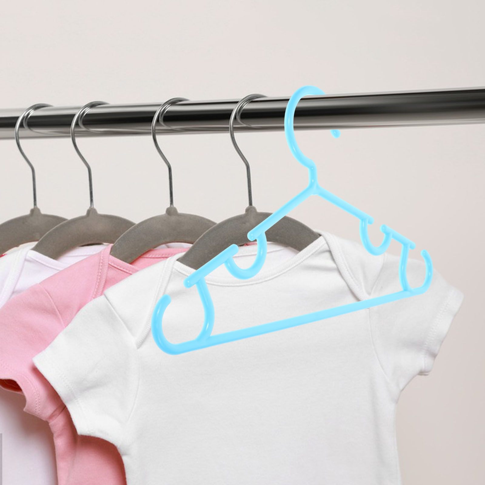 Closet Organizer Baby - 10 szt. wytrzymałych wieszaków dziecięcych z