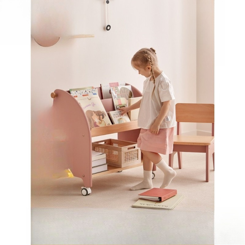 Baby Bookshelf Small - Regał z litego drewna, regał na