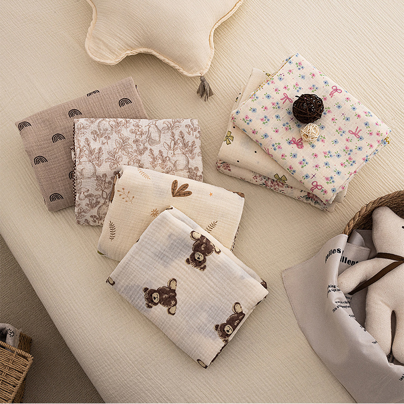 Baby Boy Nursery Quilt - Kocyk do otulania niemowląt na lato,