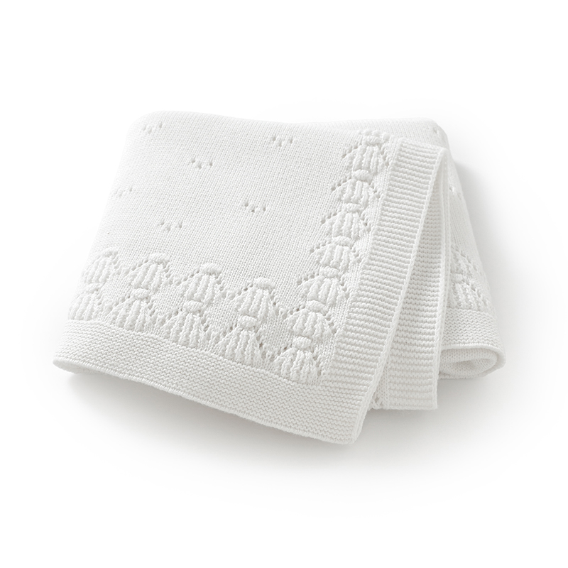 Baby Boy Nursery Quilt - Kocyki bawełniane dla niemowląt 90x70cm, otulacze