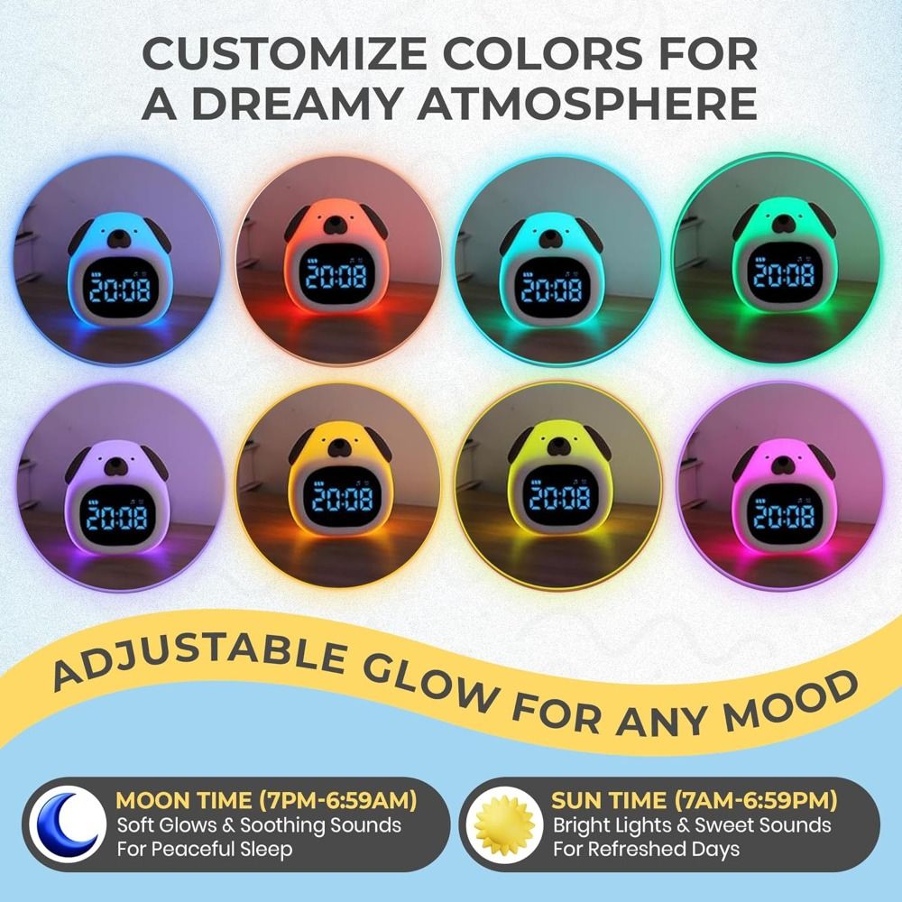 Nowy, jasny budzik z motywem p – Sound Sleep Trainer Clock recenzja i cena