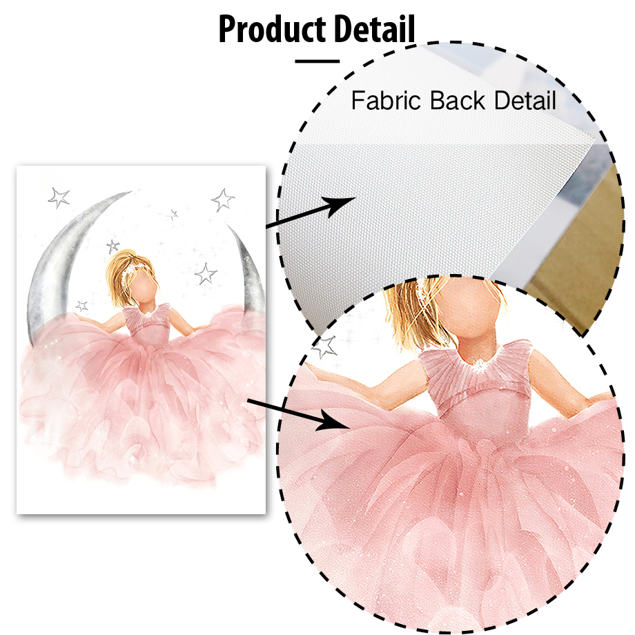 Pink Angel Girl Sun Moon Cloud – Baby Nursery Girl recenzja i cena