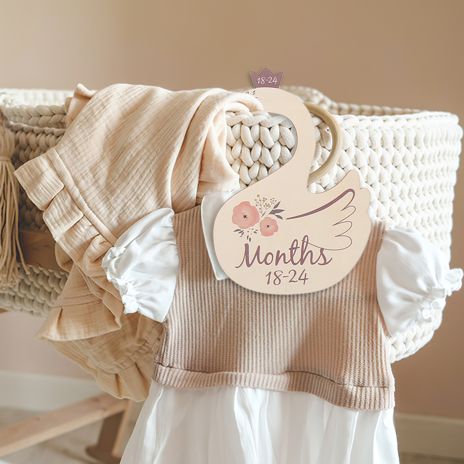 7 szt. drewnianych przegródek  – Closet Organizer Baby recenzja i cena