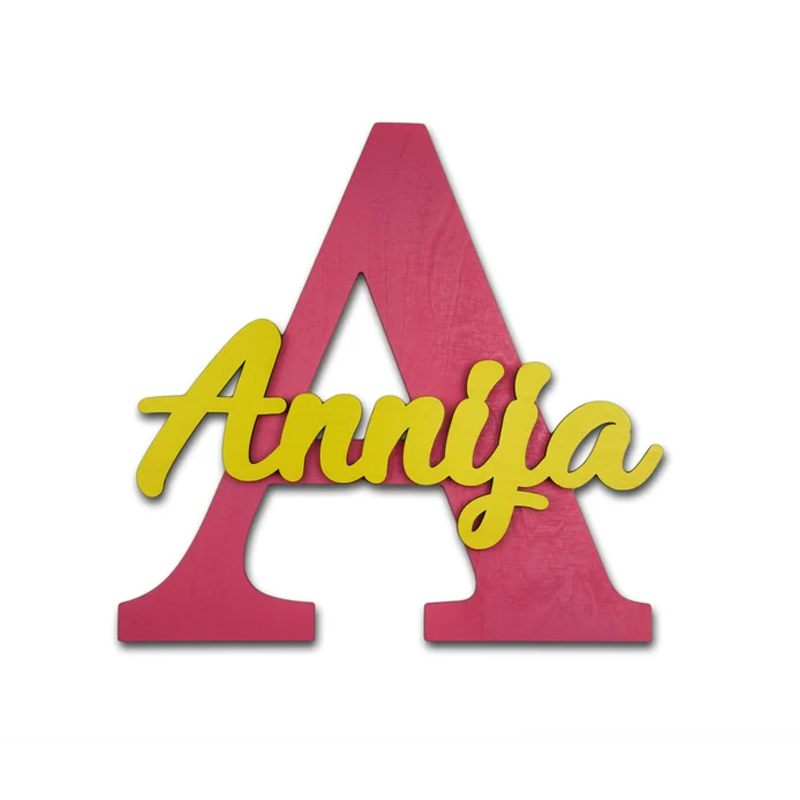 Drewniane litery, wiszące lite – Baby Nursery Letters recenzja i cena
