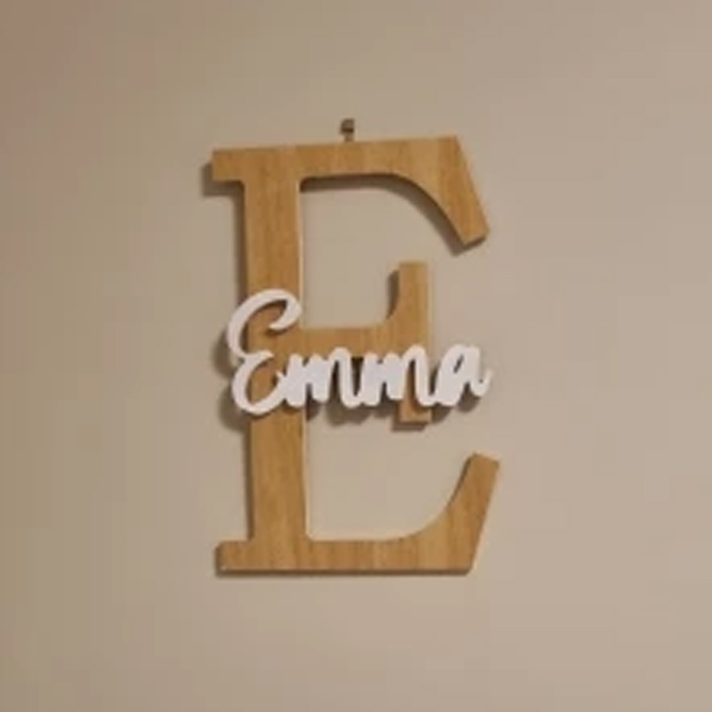 Niestandardowy drewniany znak  – Baby Nursery Letters recenzja i cena