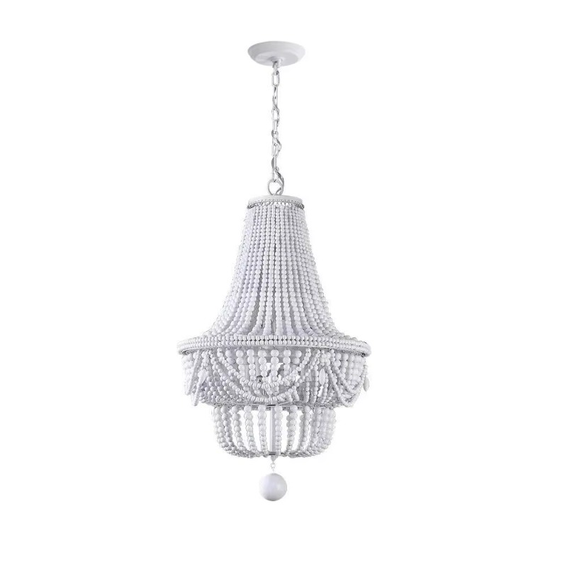 Drewniany Żyrandol z Koralikam – Baby Nursery Chandelier recenzja i cena