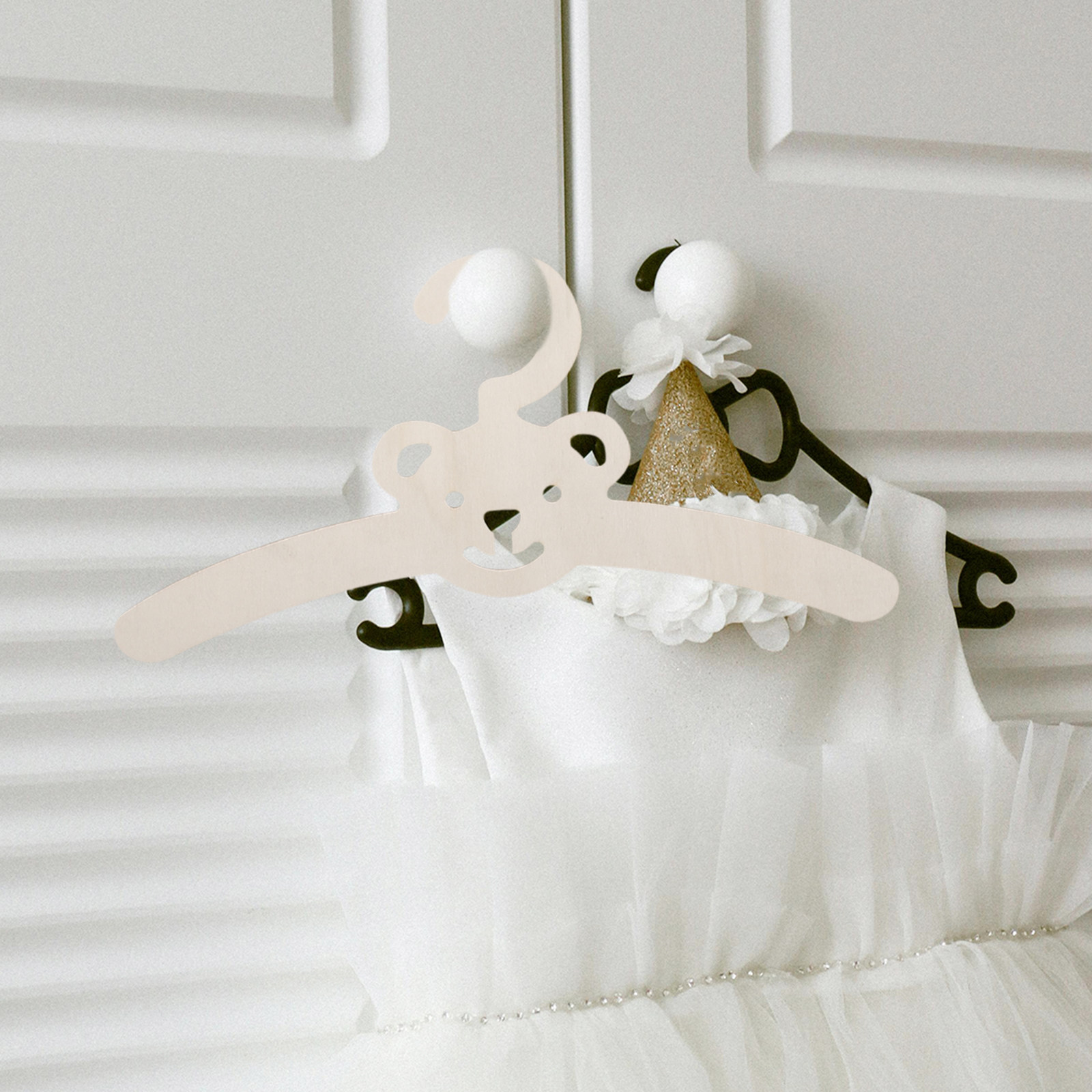 5 szt. drewnianych wieszaków n – Closet Organizer Baby recenzja i cena