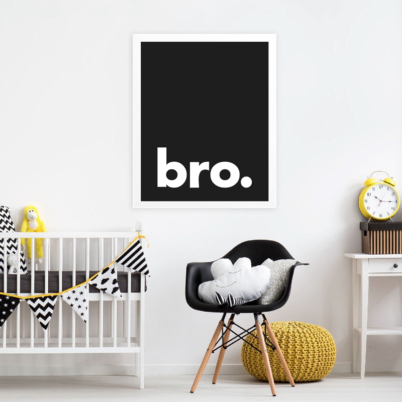 Bracie. Drukuj minimalistyczny – Baby Nursery Letters recenzja i cena