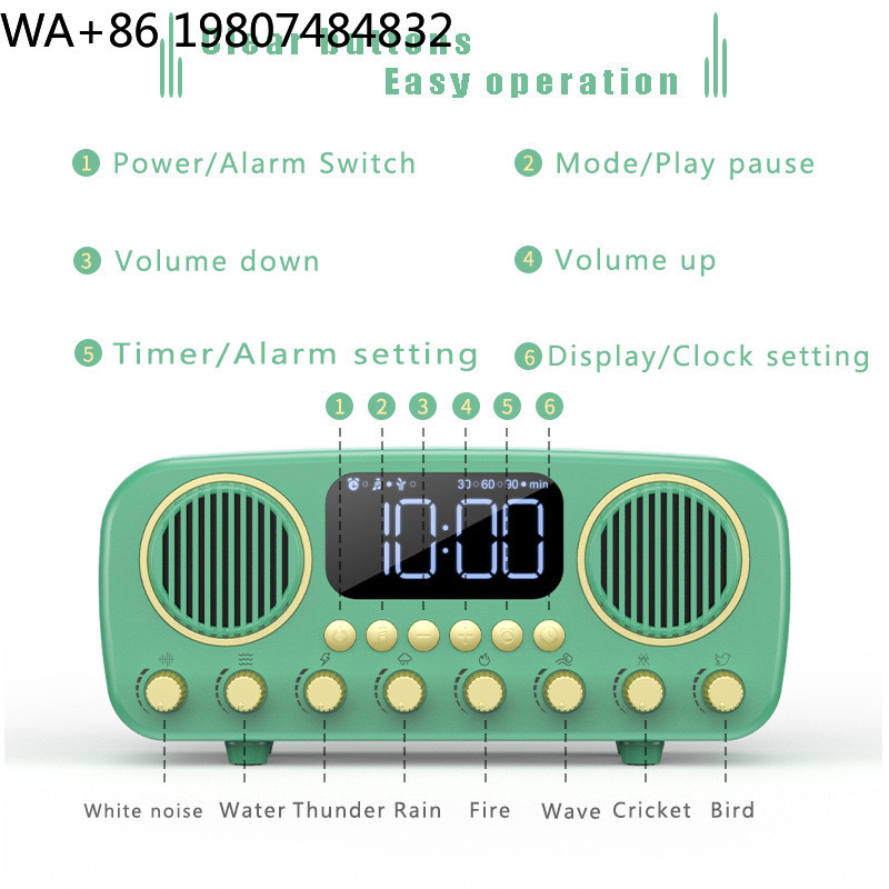 Retro Biurkowy Trener Snu Bezp – Sound Sleep Trainer Clock recenzja i cena