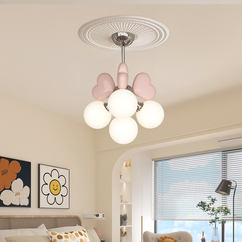 Różowa Lampa Wisząca LED E27 w – Baby Nursery Chandelier recenzja i cena