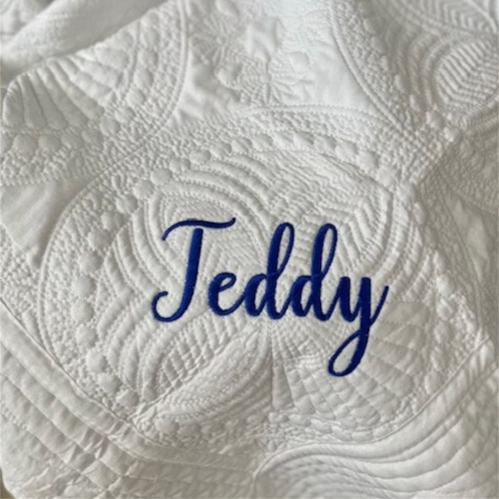 Haftowane imiona kołdry dla dz – Baby Boy Nursery Quilt recenzja i cena