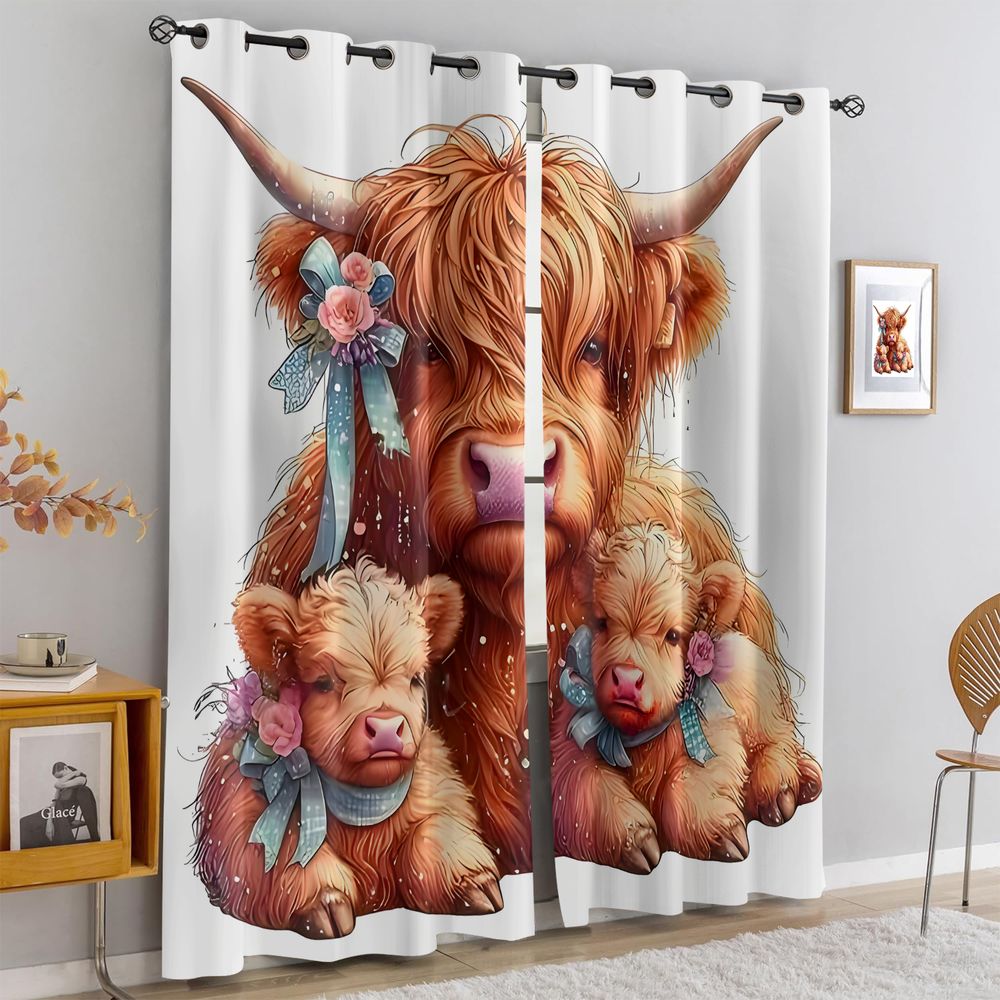 Urocze zasłony z motywem krowy – Baby Nursery Light Shade recenzja i cena